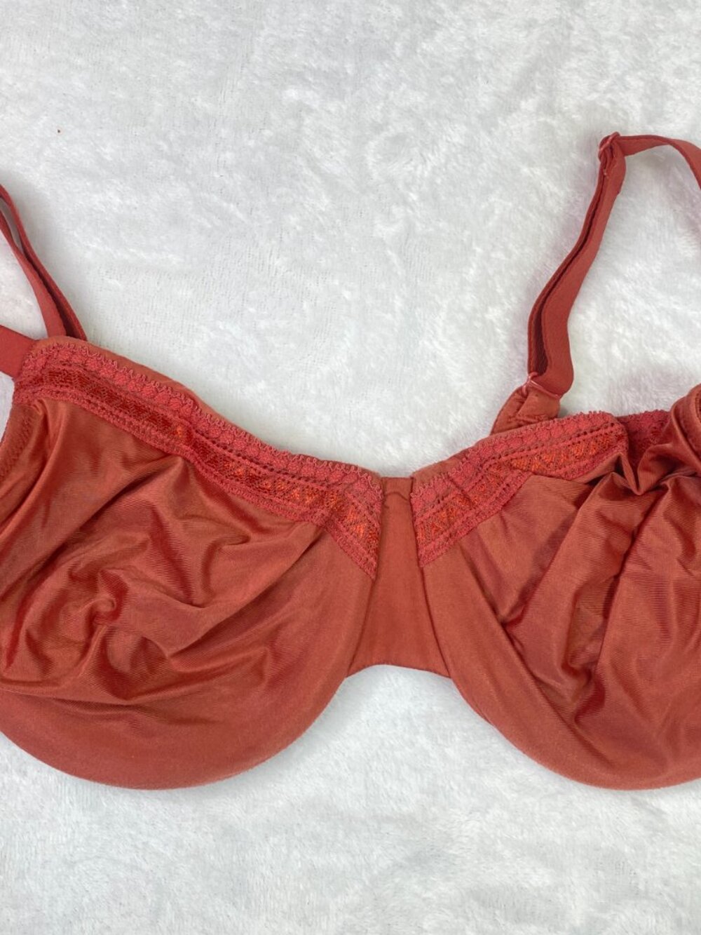 Wacoal 855213 Perfect Primer Full Figure Unlined Underwire Bra Coral 38D